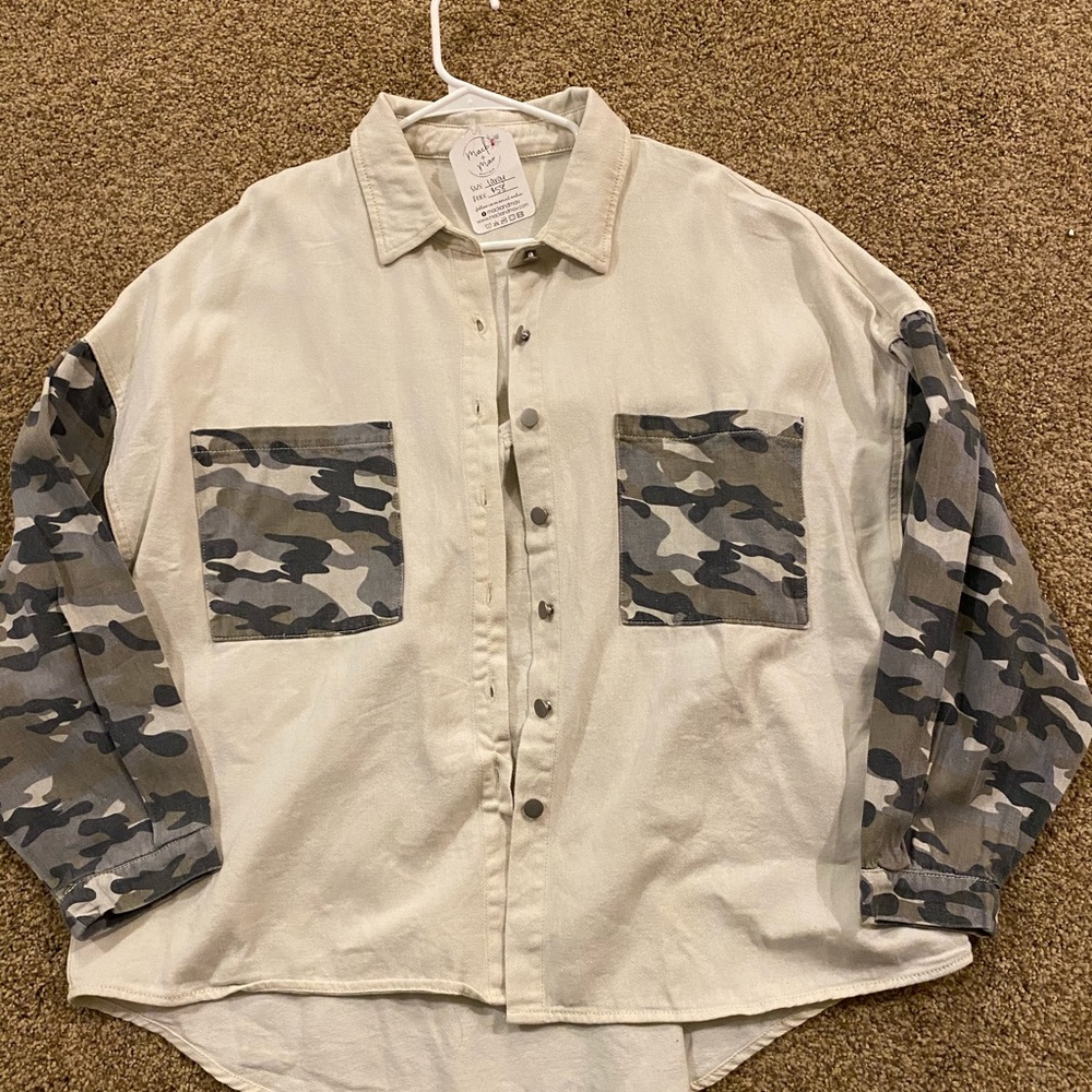 Camo shacket